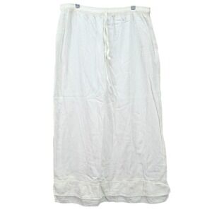 Vintage El Huarache Midi Skirt Guatemalan Minimalist Drawstring Cotton Sz XL NWT